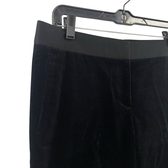 Theory Black Velour Ankle Length Dress Pants Womens 6 - Picture 3 of 8